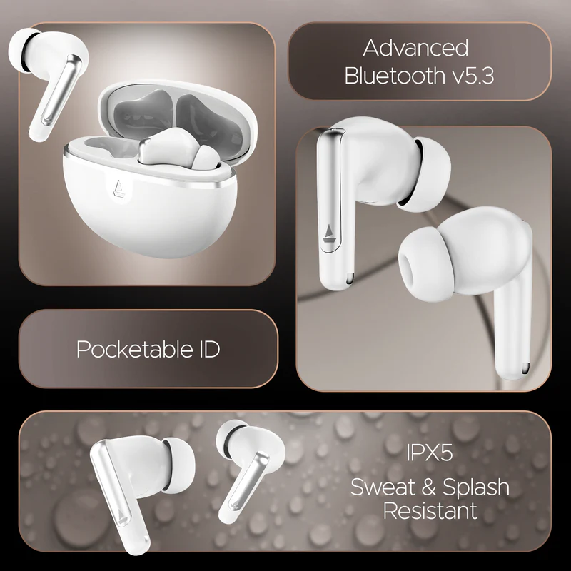 BoAt Airdopes 161 ANC Elite Original - White